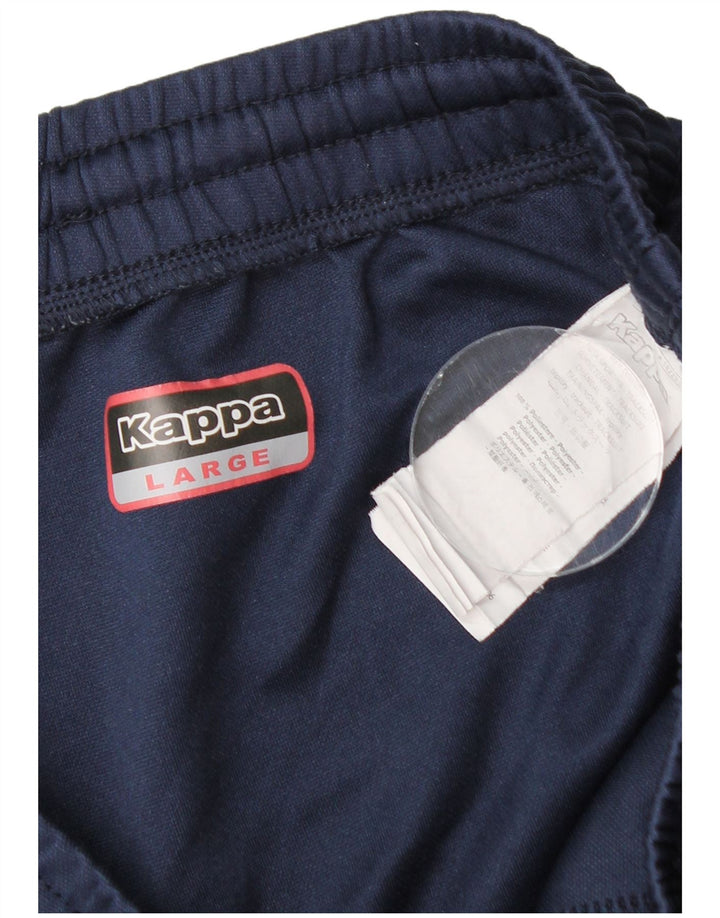 Pantaloni da tuta grafici da uomo KAPPA grandi in poliestere blu navy