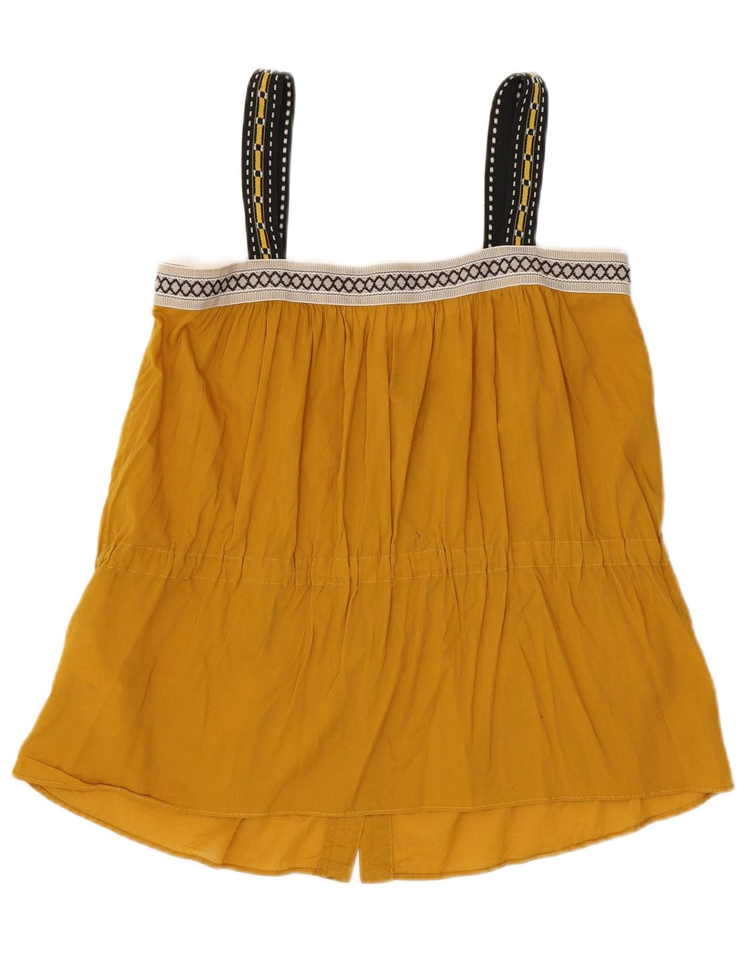 Canotta corta da donna Marlboro Classics EU 38 Cotone geometrico giallo medio