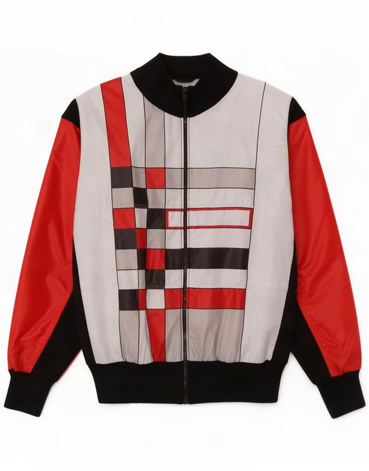 Giacca da tuta da uomo vintage color block medio multicolore