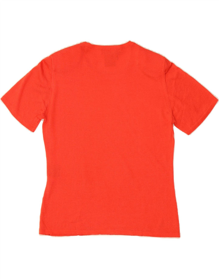 ESCADA Womens by Margaretha Ley Crew Neck Jumper Sweater EU 38 Medium Red Vintage Escada and Second-Hand Escada from Messina Hembry 