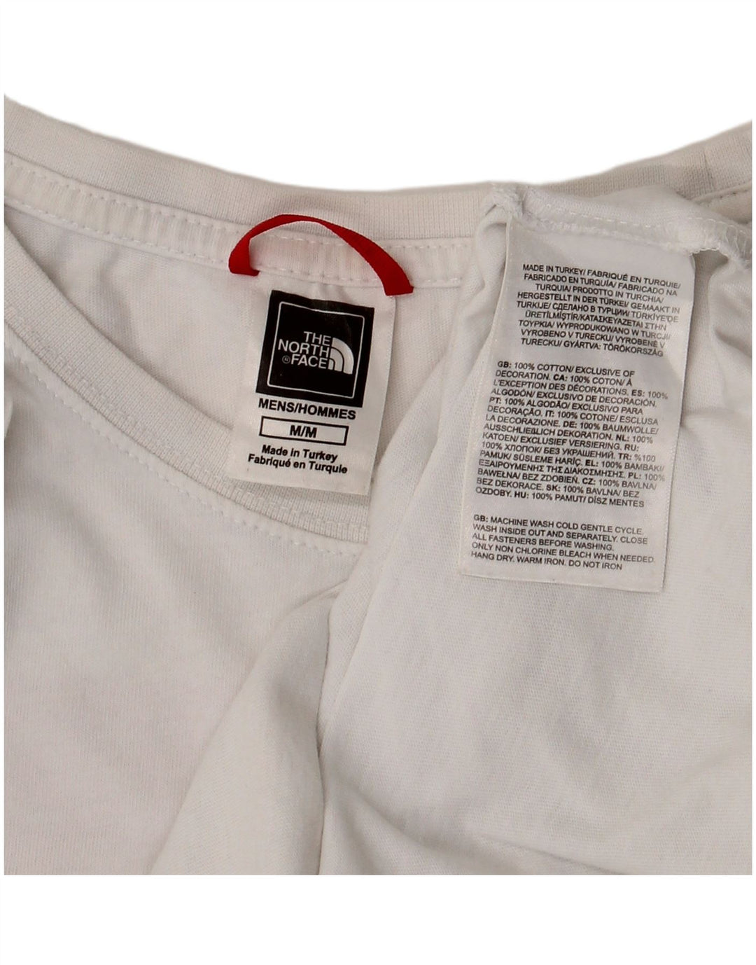 THE NORTH FACE T-shirt grafica da uomo Top in cotone bianco medio