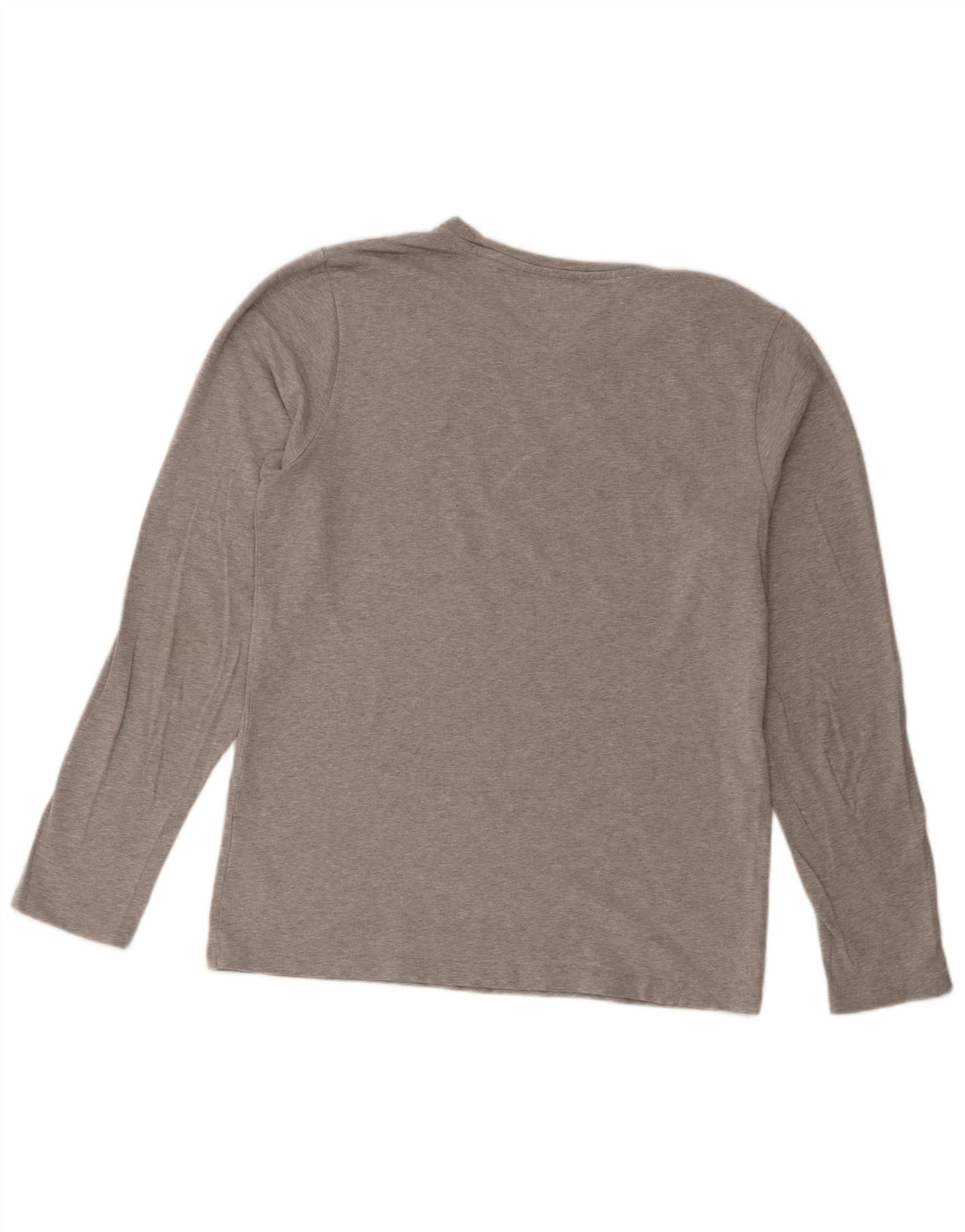 Tommy Hilfiger Uomo Slim Fit Top manica lunga grande cotone chiazzato grigio