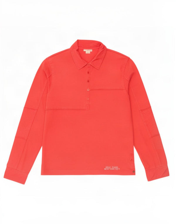 Camicia pullover da uomo Dkny grande in cotone rosso