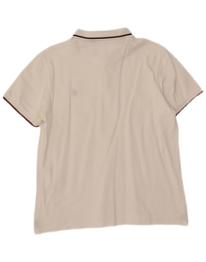 Polo da uomo slim fit TIMBERLAND grande bianca