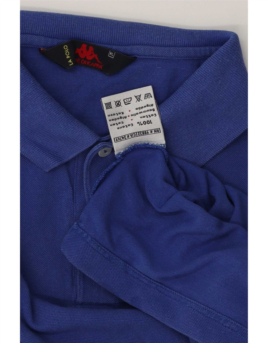 Polo Kappa Uomo XL Cotone Blu