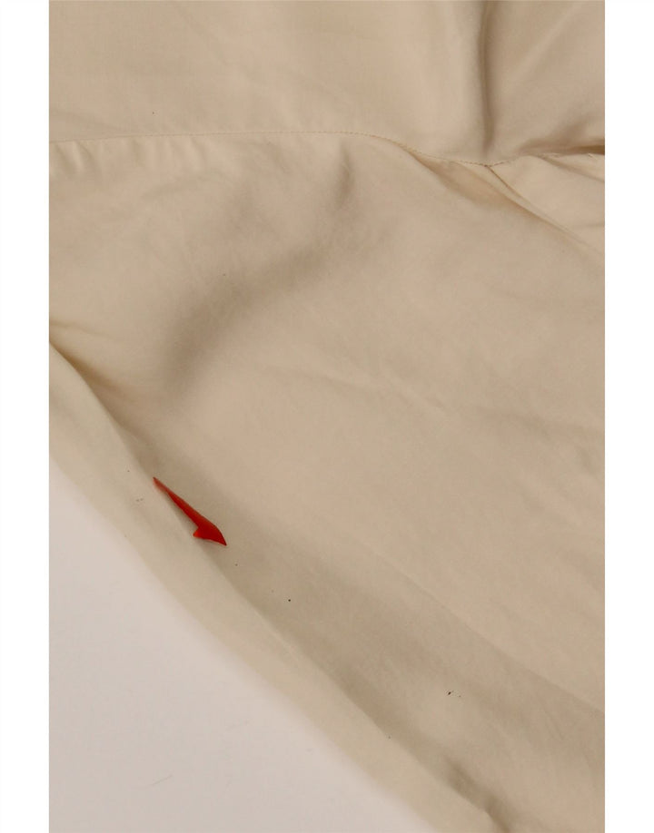 Camicetta corta da donna vintage UK 14 Beige medio