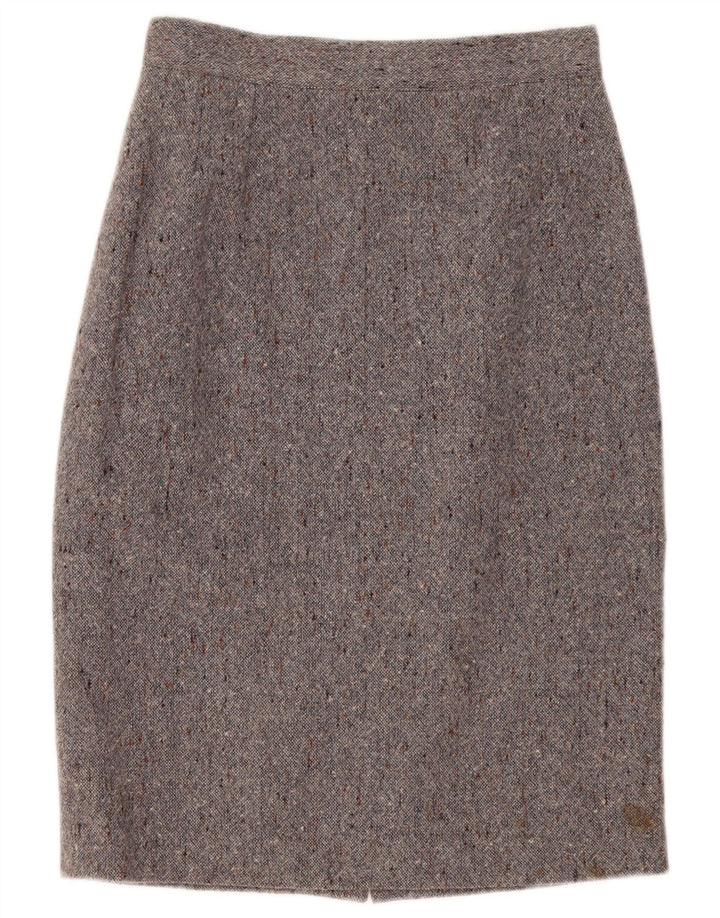 Gonna a tubino vintage da donna media W30 grigia chiazzata