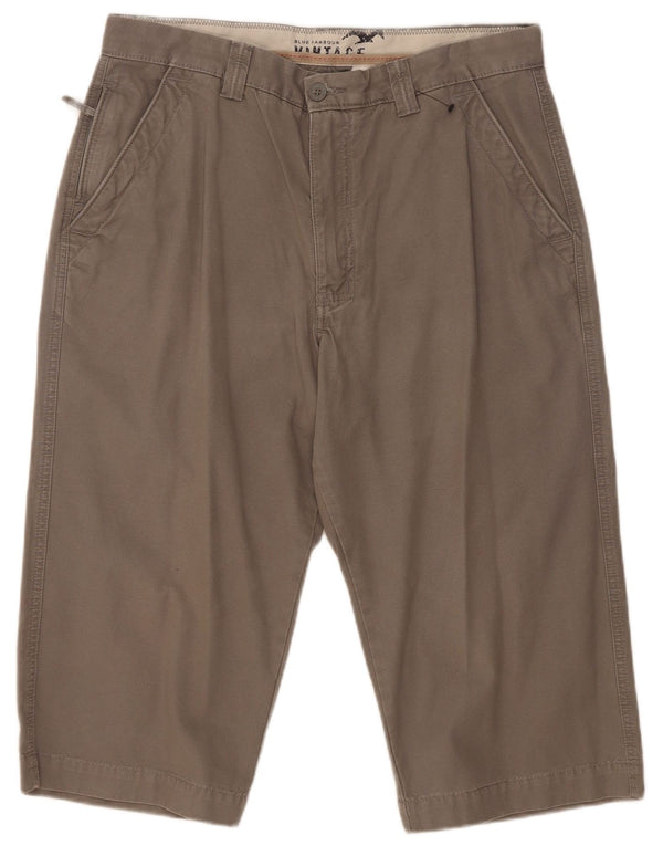 Bermuda vintage da uomo Marks & Spencer W32 in cotone grigio medio