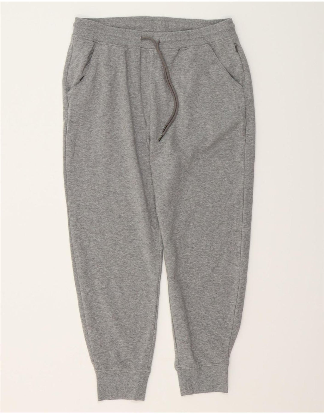 EDDIE BAUER Womens Tracksuit Trousers Joggers UK 14 Medium  Grey Cotton Vintage Eddie Bauer and Second-Hand Eddie Bauer from Messina Hembry 