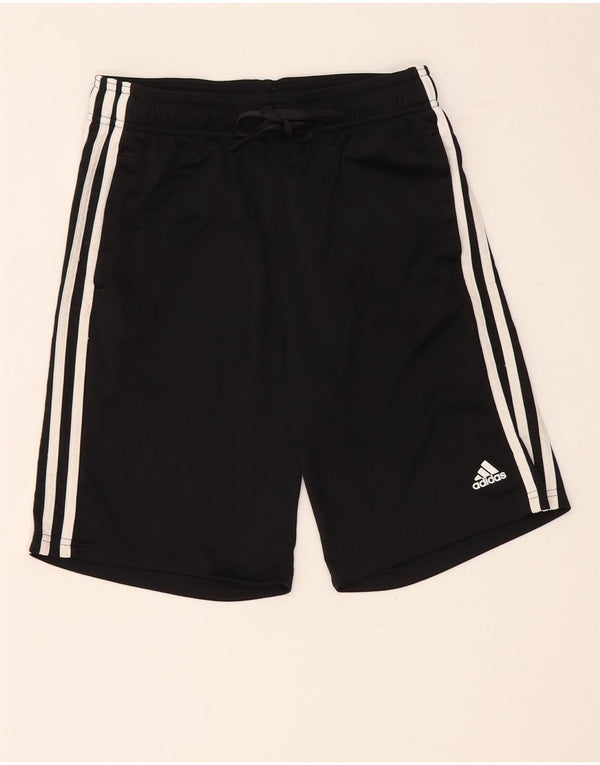 Pantaloncini sportivi Adidas Primegreen da ragazzo 13-14 anni in poliestere nero