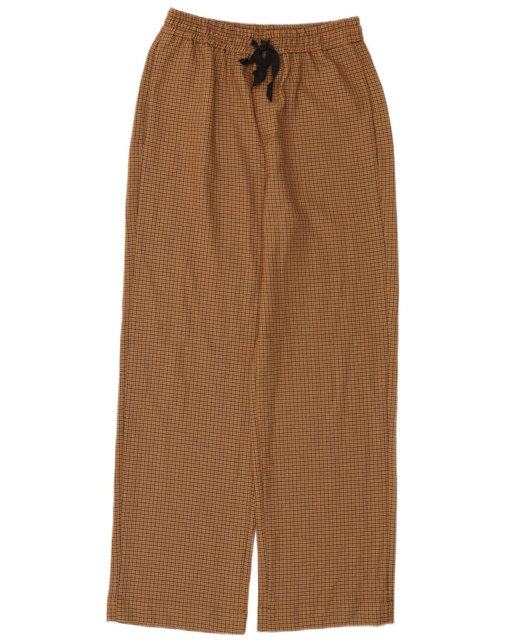 Pantaloni casual dritti da donna Zara medi W28 L29 pied de poule marroni