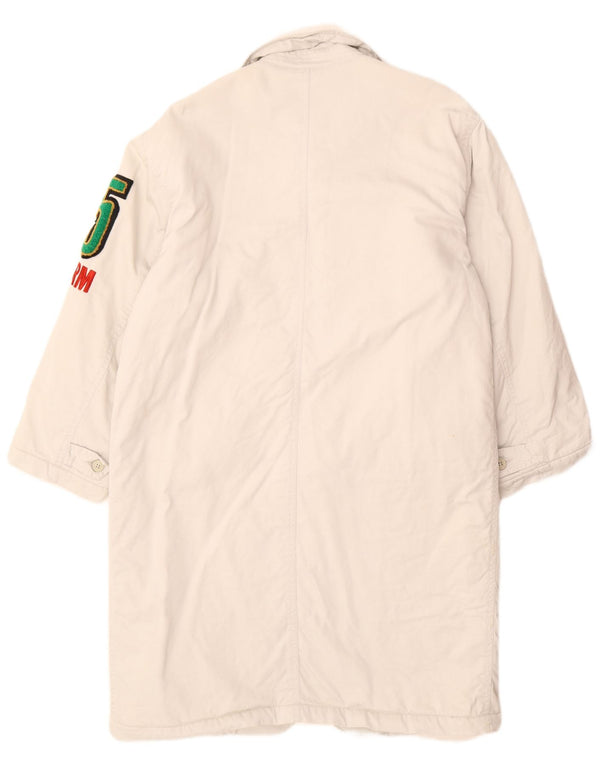 Soprabito grafico da uomo uniforme UK 40 grande bianco