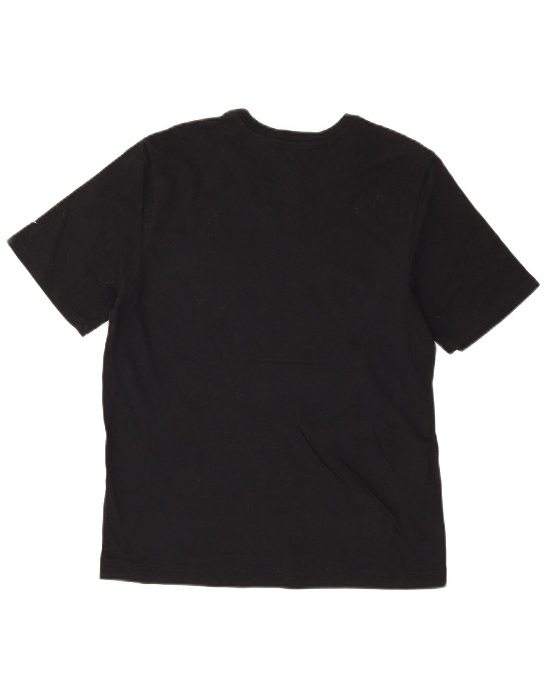 T-shirt grafica NIKE da donna con taglio atletico, taglia UK 12, cotone nero medio