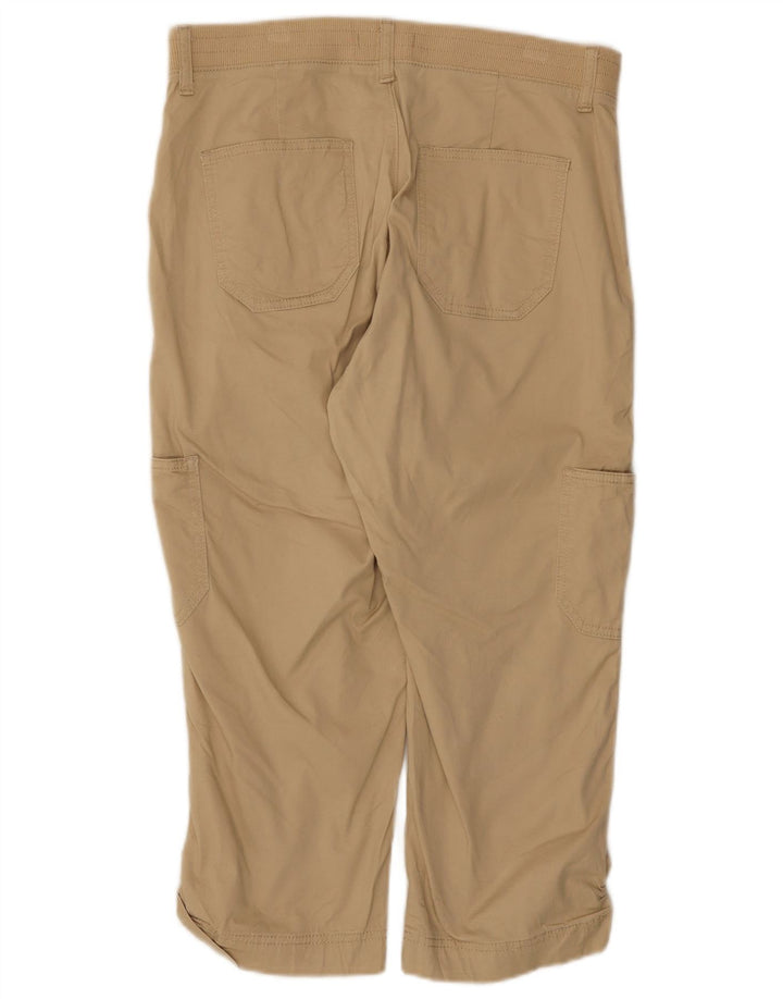 Pantaloni cargo Capri da donna a vita media Lee US 10 Large W32 L22 Beige