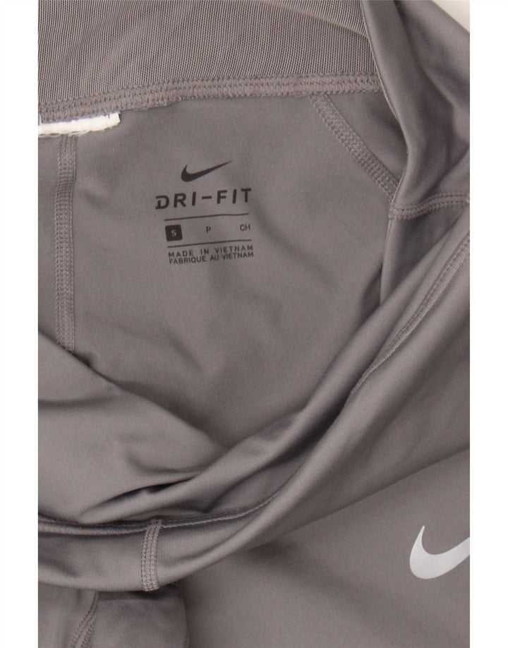 Leggings Nike Dri Fit Capri da donna UK 10 piccoli grigi