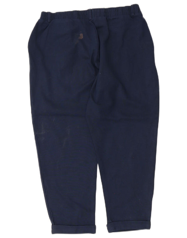 Pantaloni Capri da donna Marks & Spencer UK 12 Medium W36 L22 Blu Navy