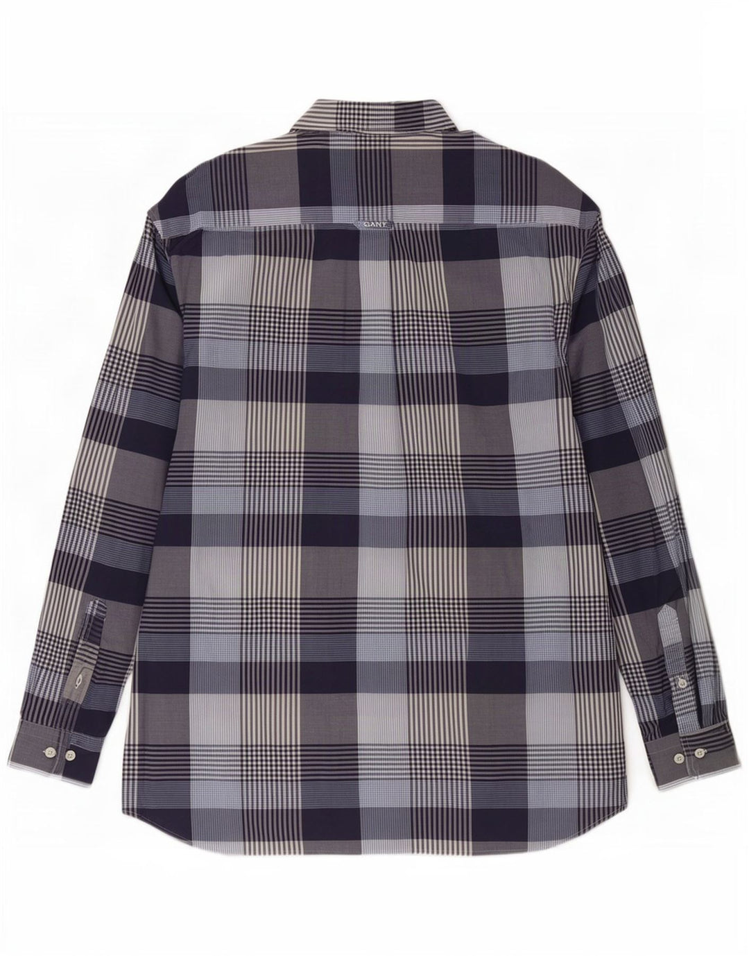 Camicia Gant da uomo vestibilità regolare XL in cotone a quadri blu navy