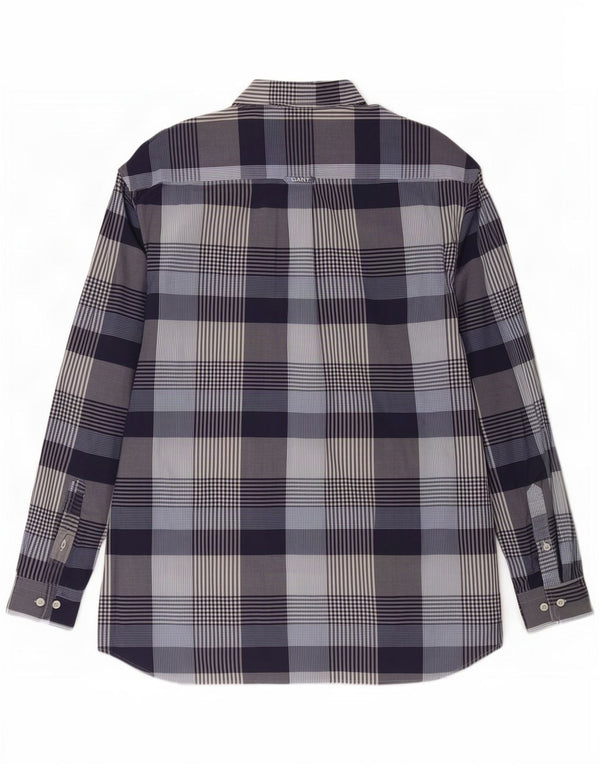 Camicia Gant da uomo vestibilità regolare XL in cotone a quadri blu navy