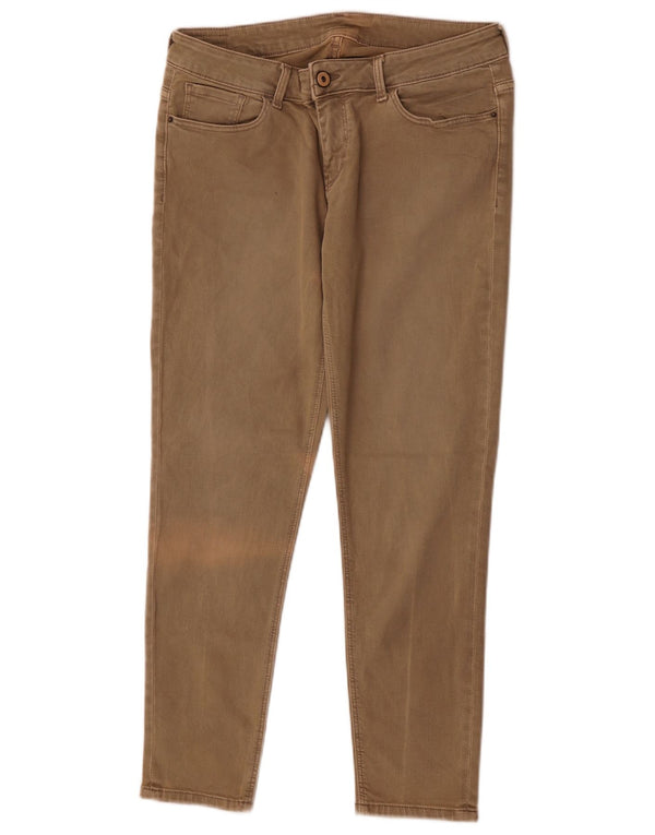 Pantaloni casual slim da donna Zara EU 40 medi W30 L26 cotone beige