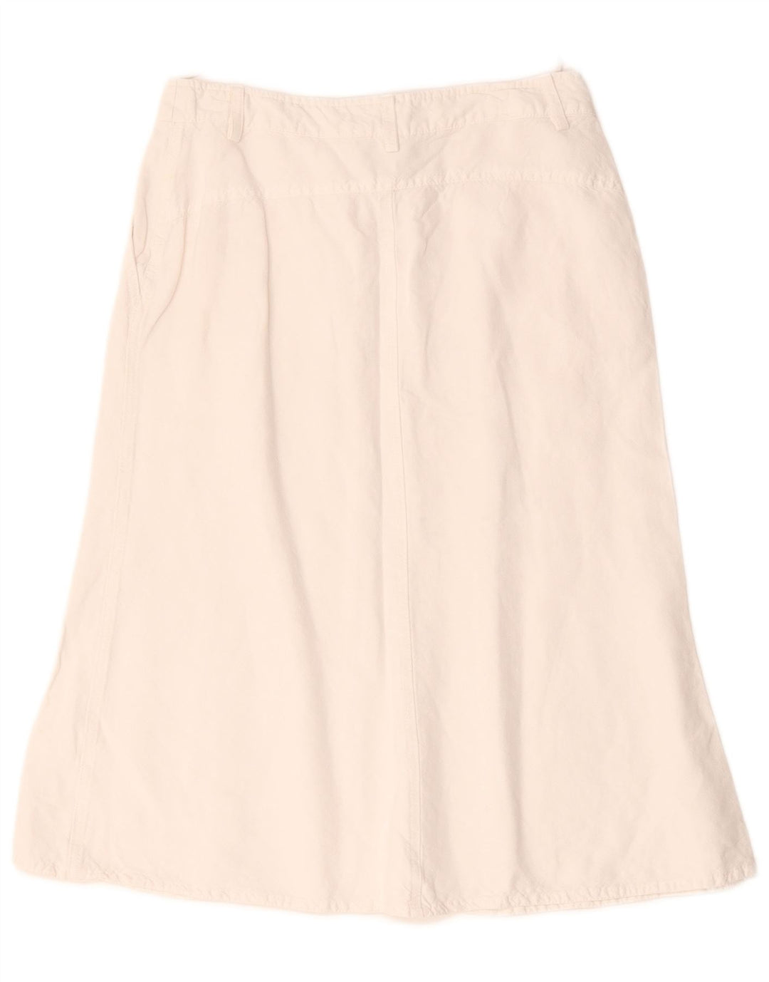 Gonna a trapezio da donna Marella UK 10 piccola W28 lino bianco