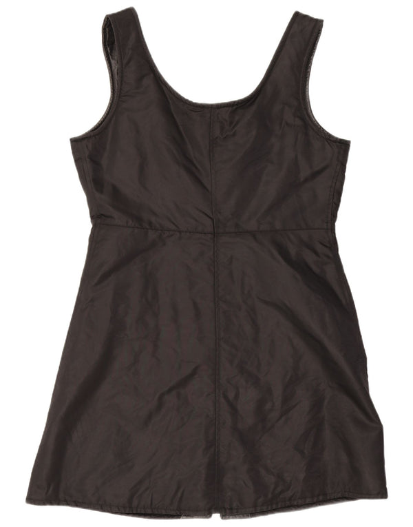 Abito a trapezio vintage da donna UK 12 medio nero