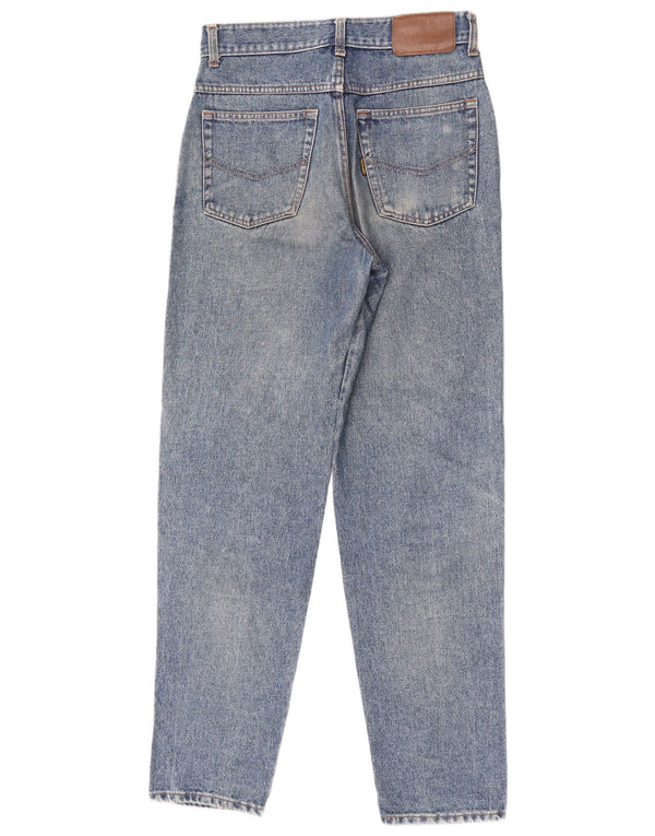 Jeans Trussardi Donna Tapered IT 47 Large W33 L32 Blu Cotone