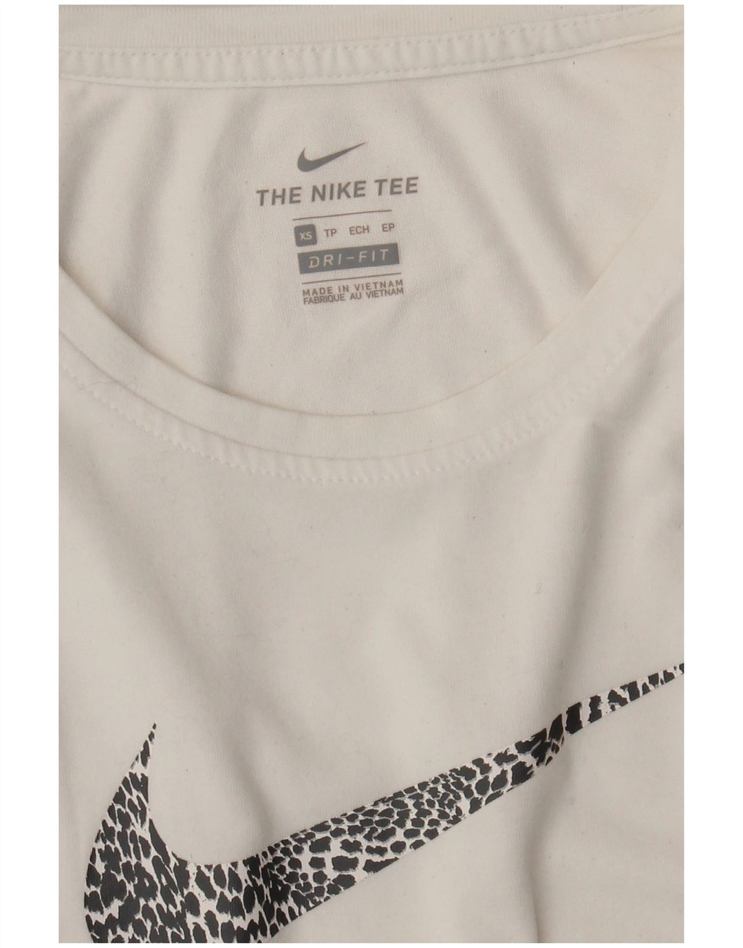 Canotta grafica NIKE Dri Fit da donna UK 6 XS bianca