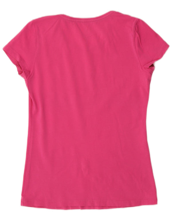 Maglietta grafica Adidas Climalite da donna Top UK 12 Rosa medio