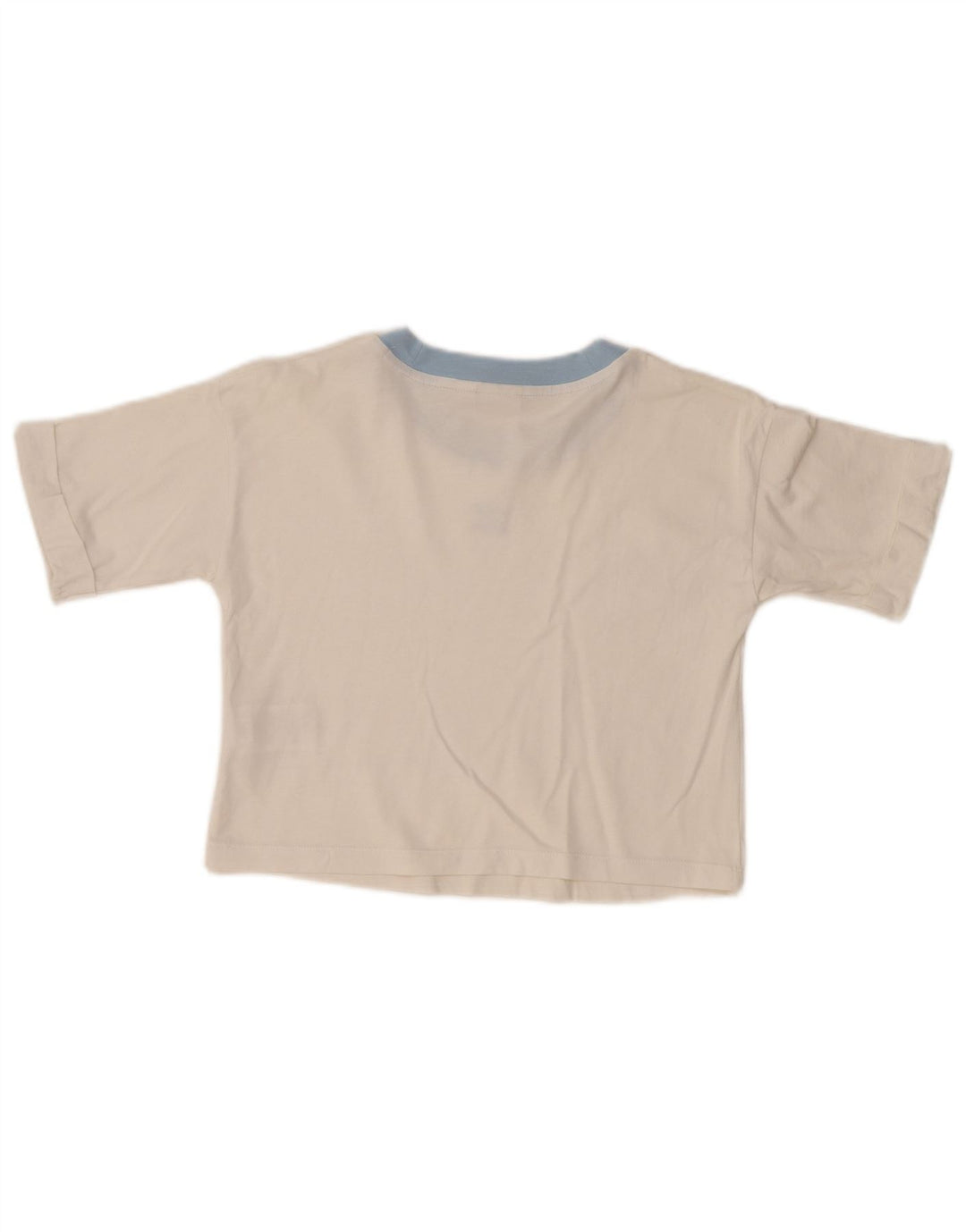 T-shirt corta da donna ADIDAS UK 10 piccola in cotone bianco