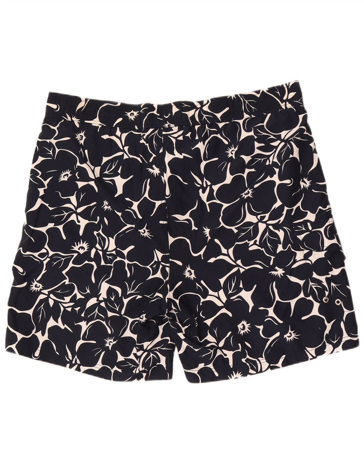 Pantaloncini da bagno da uomo Nautica XL poliestere floreale blu navy