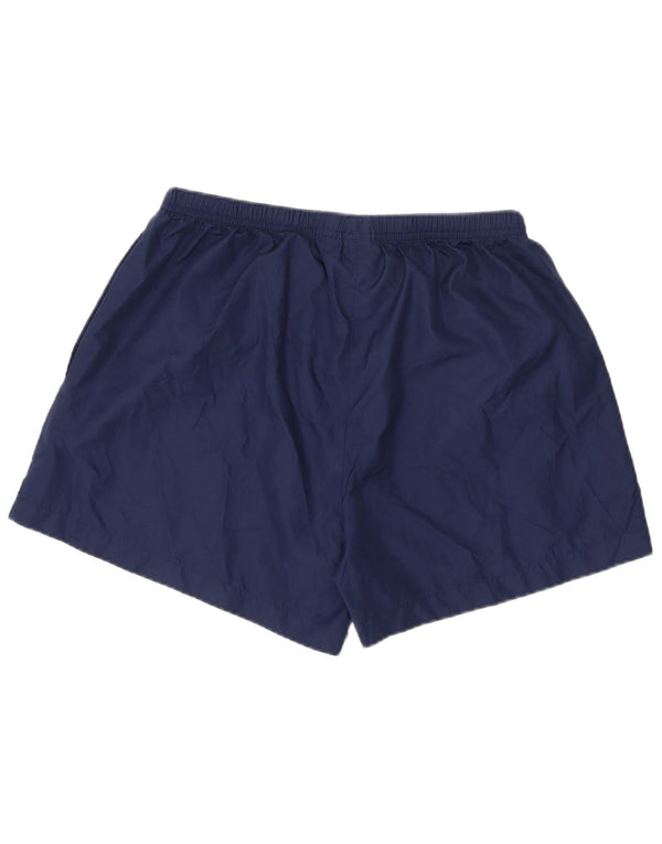 Pantaloncini sportivi da uomo Adidas medi in poliestere blu navy