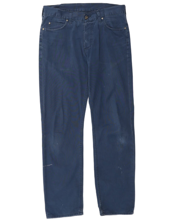 Pantaloni casual dritti da uomo CARHARTT W32 L30 Blu