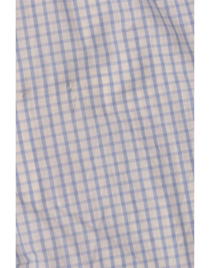 Musto Camicia da uomo slim fit grande a quadretti bianchi