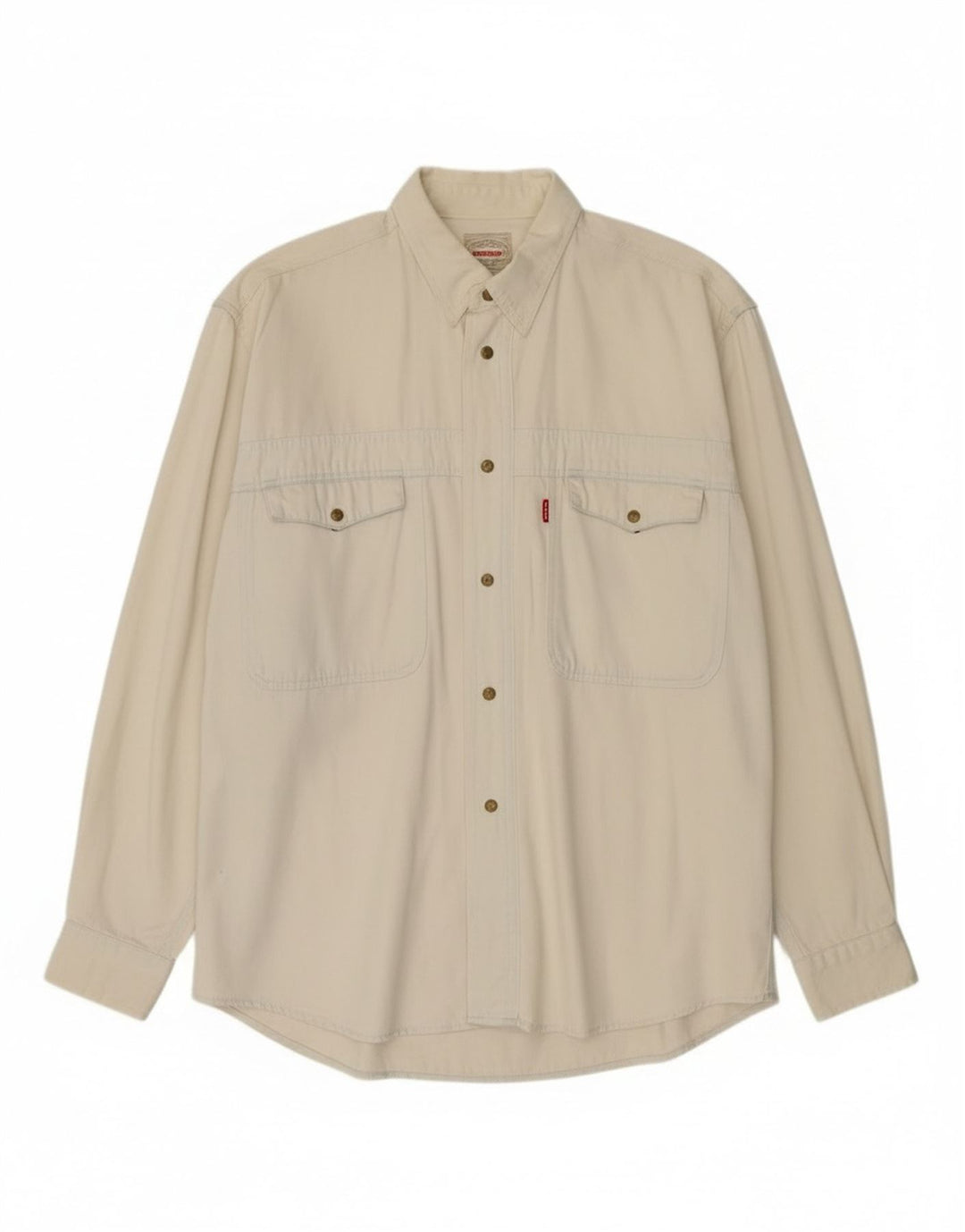 Camicia di jeans da uomo Carrera piccola bianco sporco