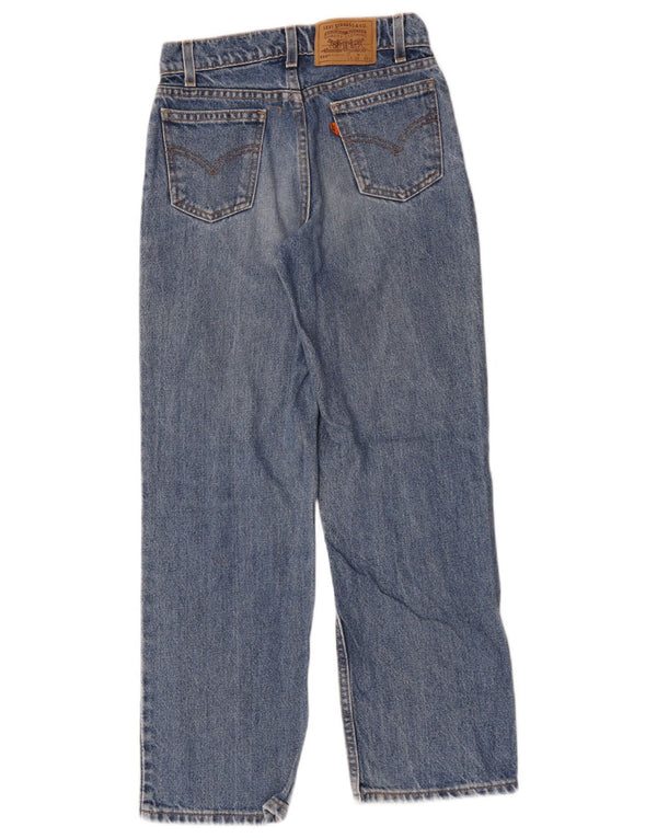 Levi's Ragazzi 550 Jeans dritti vestibilità rilassata 11-12 anni W26 L26 Cotone Blu