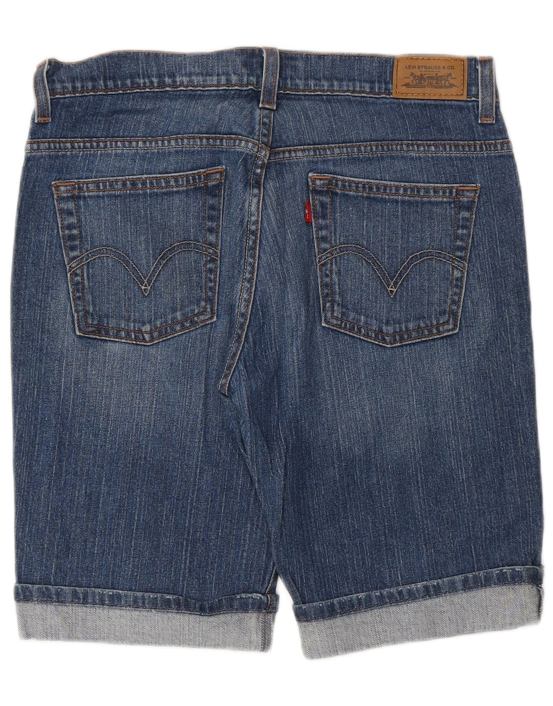 LEVI'S Womens 515 Denim Shorts US 8 Medium W30 Blue Cotton