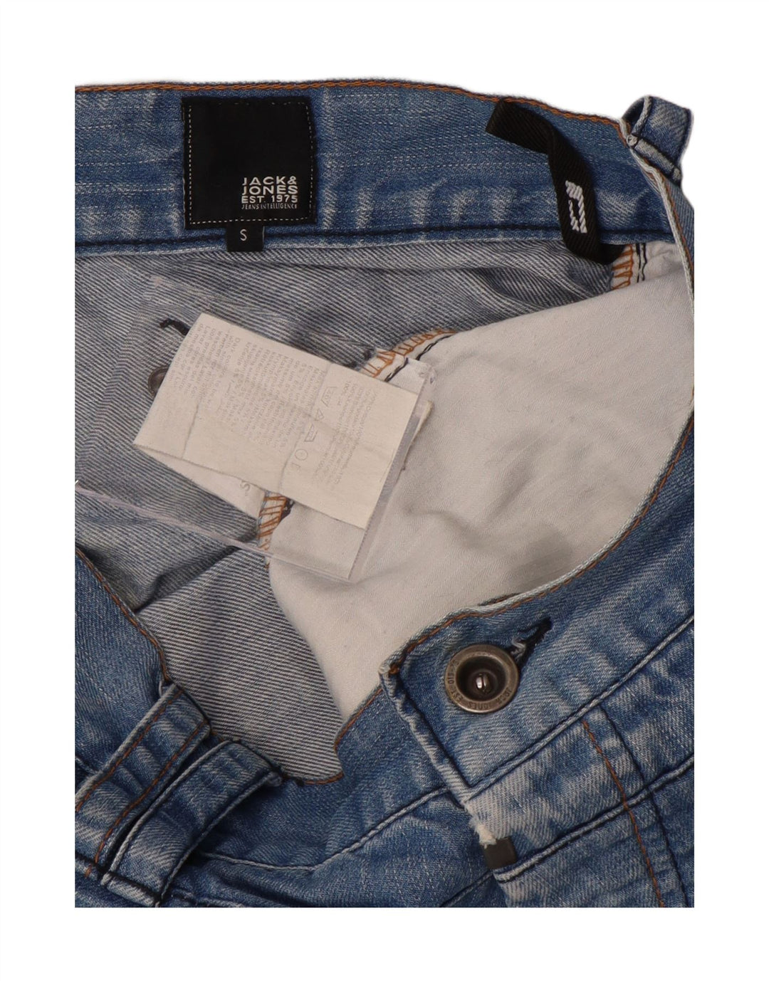 JACK & JONES Mens Denim Shorts Small W29 Blue Cotton