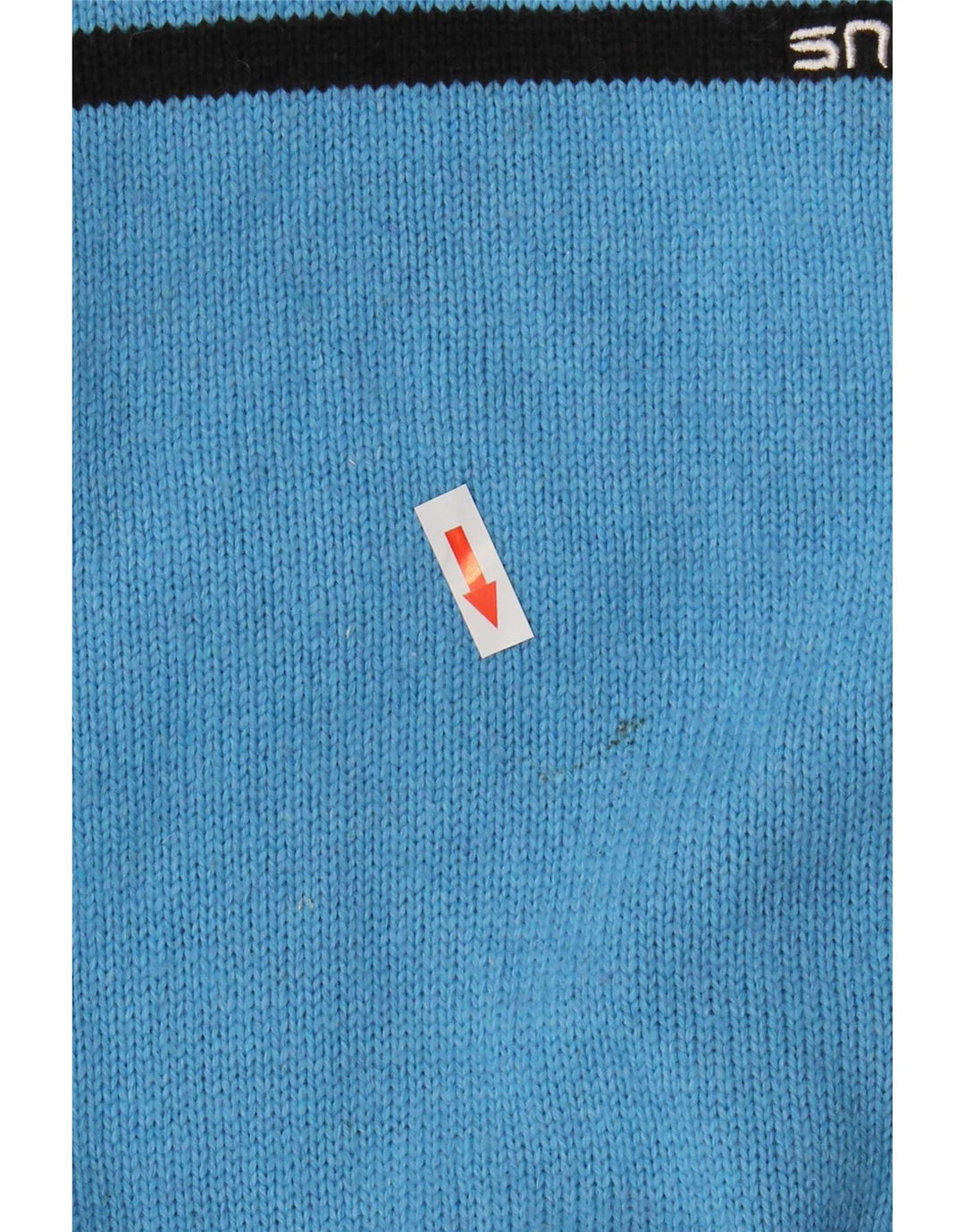 Maglione da uomo TCM con zip e collo, grande, in acrilico color block blu