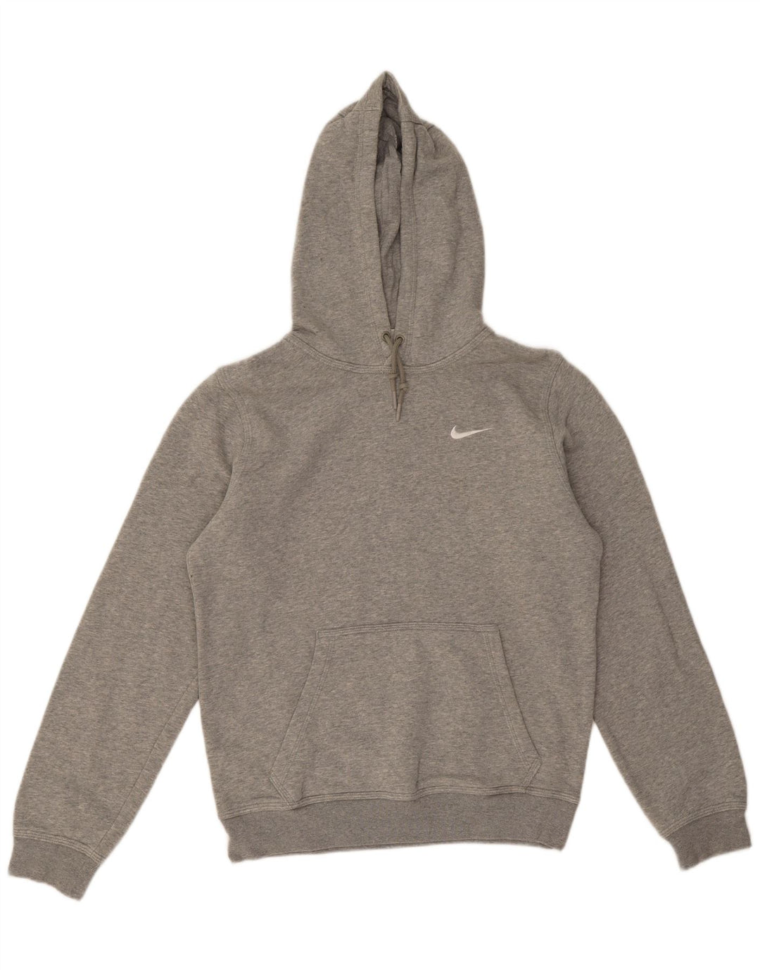Felpa con cappuccio da uomo Nike Small in cotone chiazzato grigio