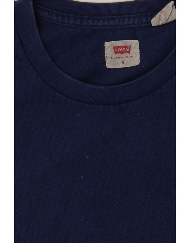 LEVI'S Mens T-Shirt Top Small Navy Blue Vintage Levi's and Second-Hand Levi's from Messina Hembry 