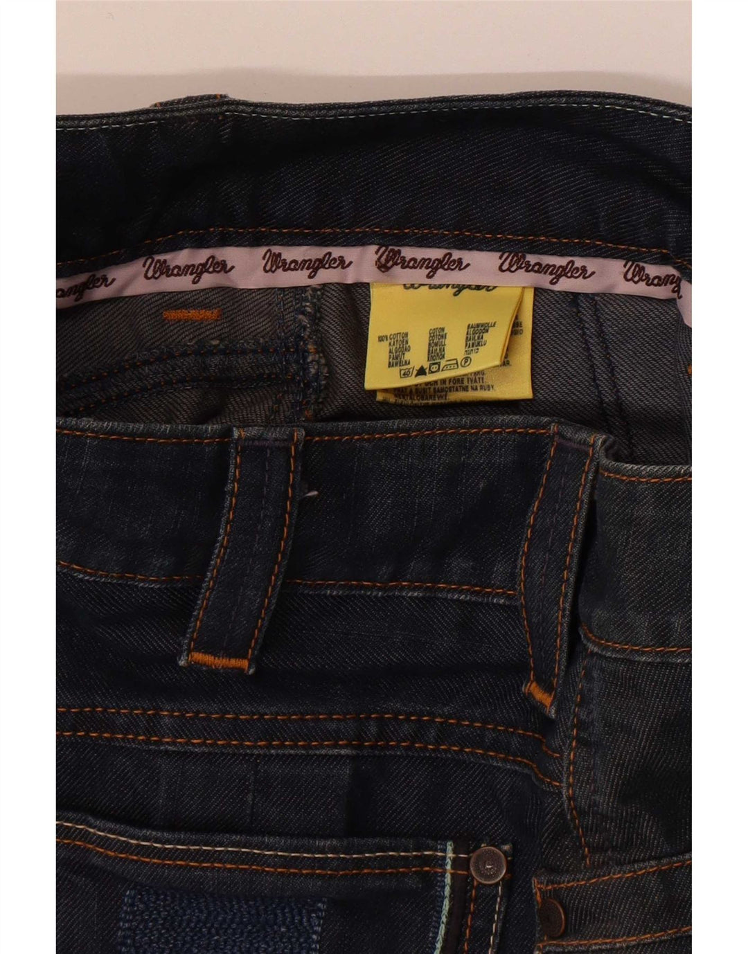 Gonna Wrangler Susy Denim da donna W28 cotone blu navy medio