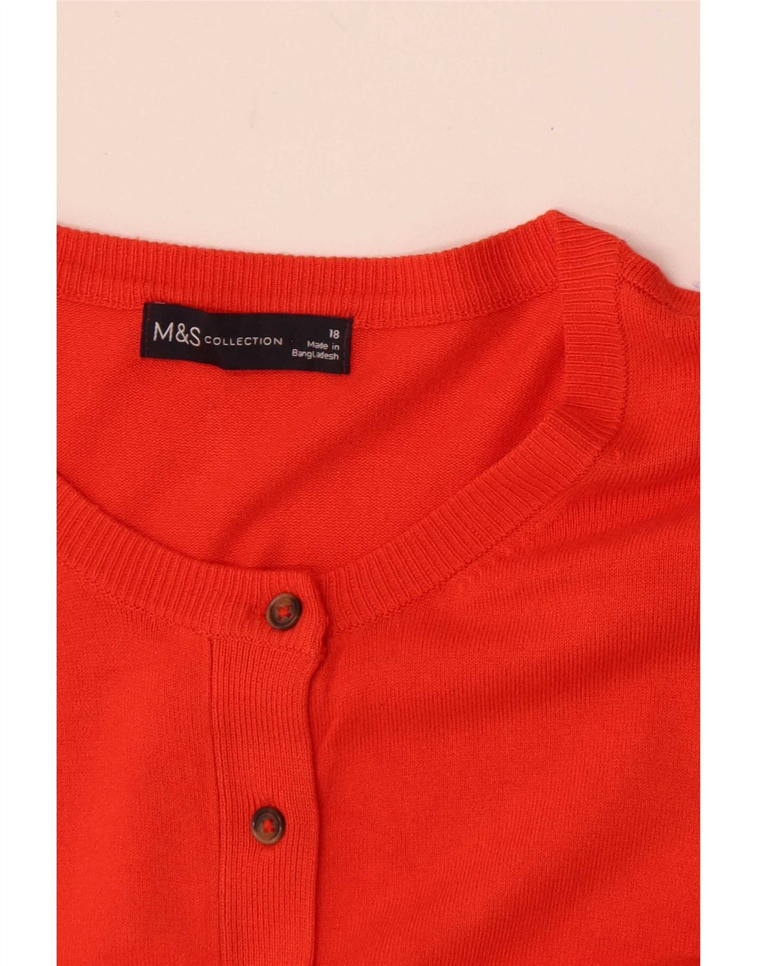 Maglione cardigan da donna Marks & Spencer UK 18 XL Arancione