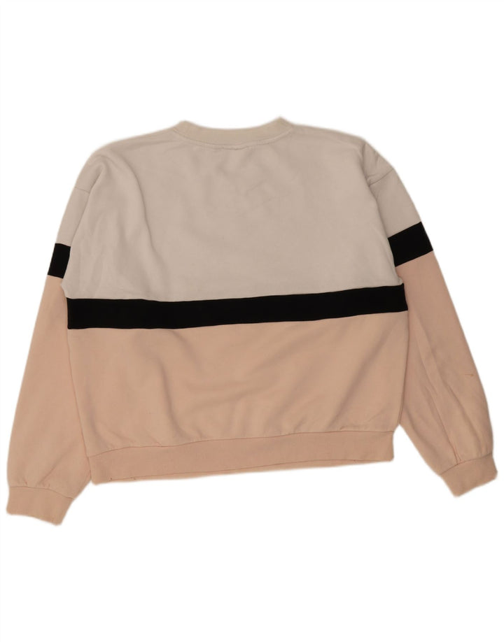 Felpa grafica da donna Fila Jumper UK 22 3XL Poliestere color block rosa