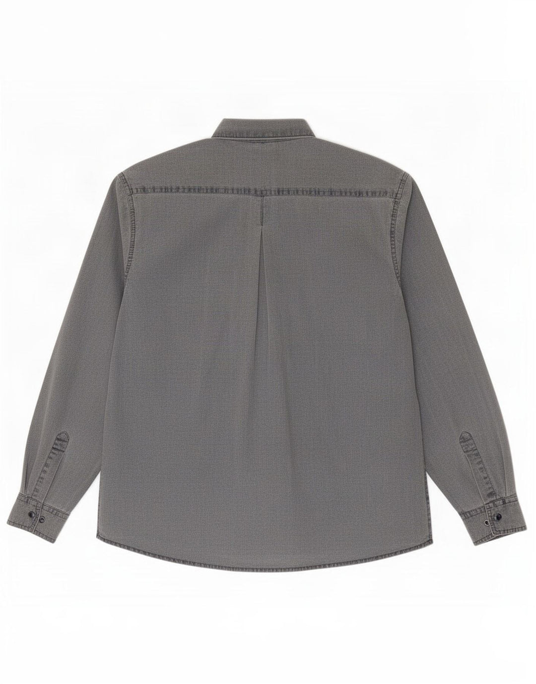 Camicia vintage da uomo in cotone grigio medio