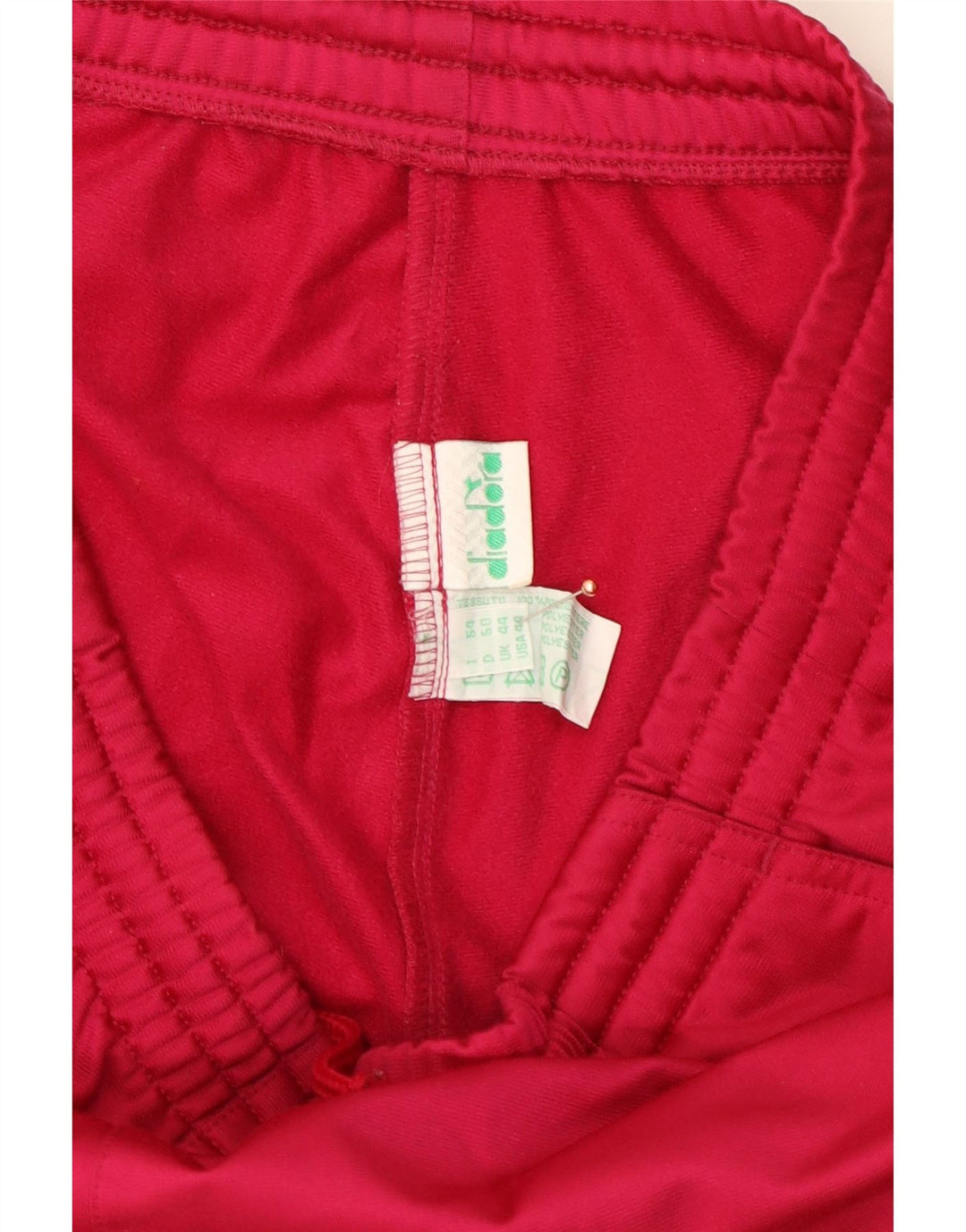 DIADORA Mens Tracksuit Trousers Medium Red Polyester Vintage Diadora and Second-Hand Diadora from Messina Hembry 