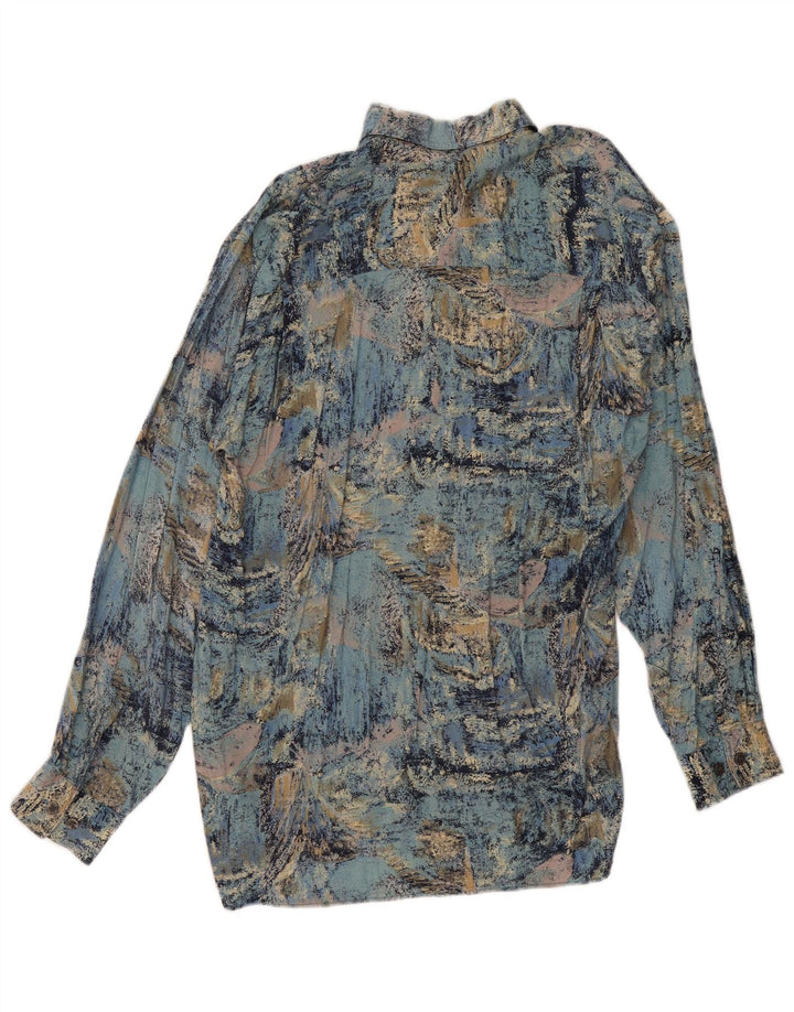 JAC TISSOT Camicia da uomo con motivo astratto Blu medio