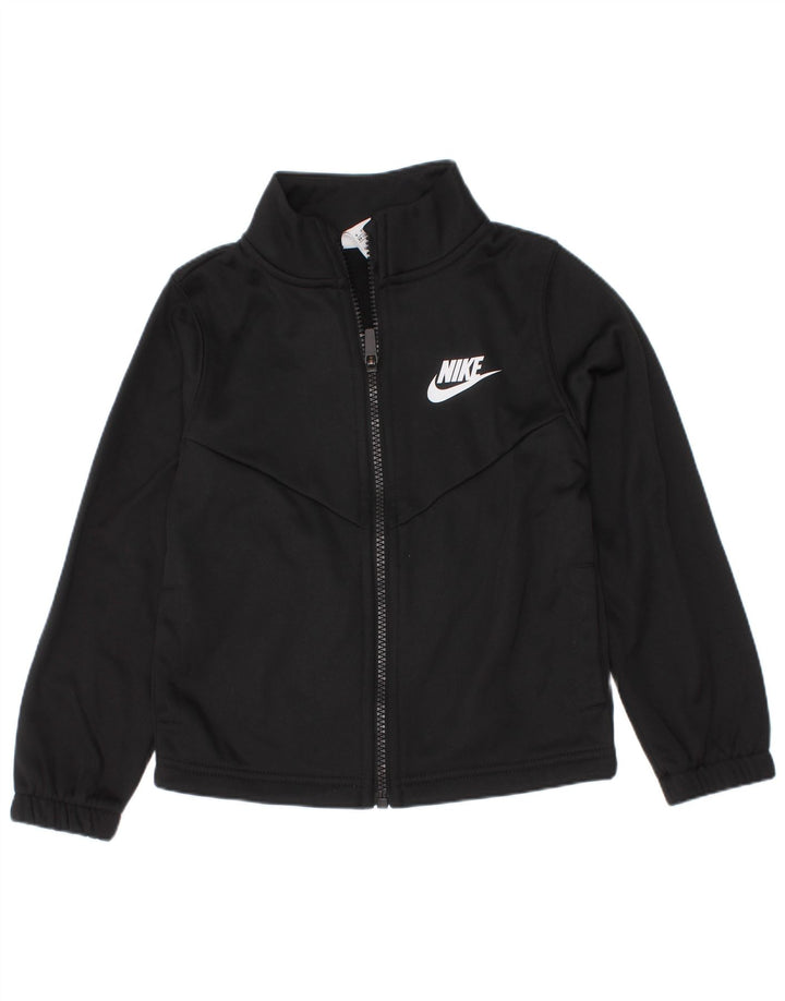 Giacca da ginnastica grafica da ragazzo Nike 3-4 anni XS poliestere nero