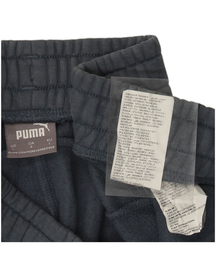 Pantaloni da tuta da uomo Puma Joggers Large Blu Navy in cotone