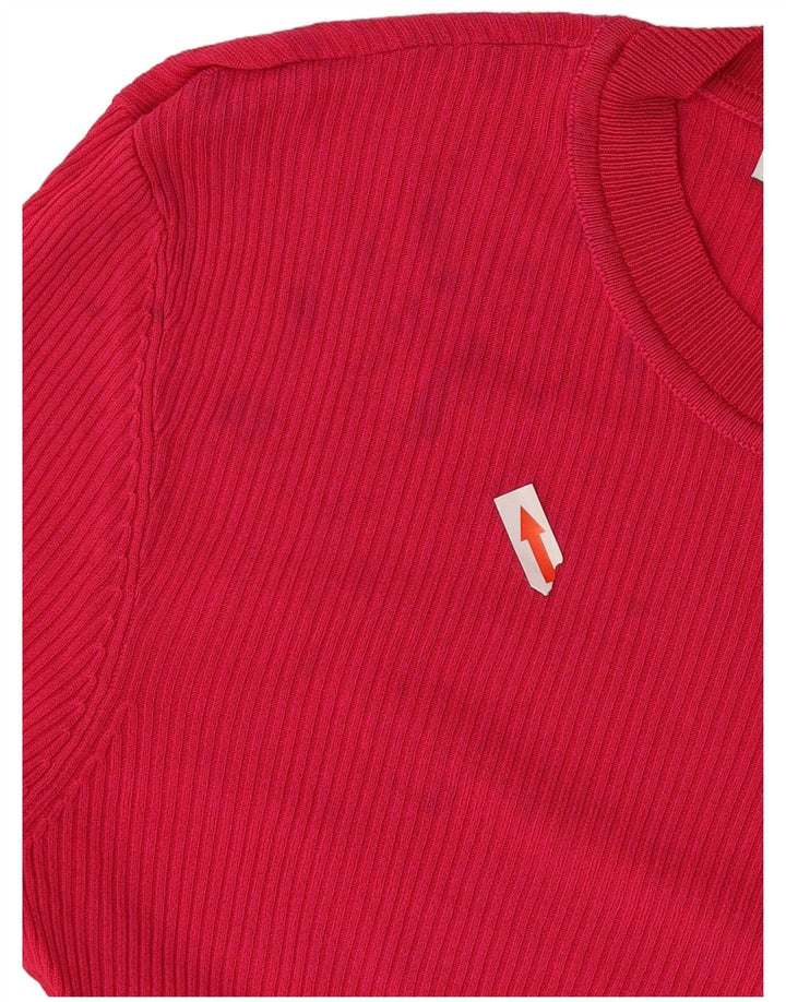 Top Zara da donna a maniche lunghe UK 10 piccolo rosa