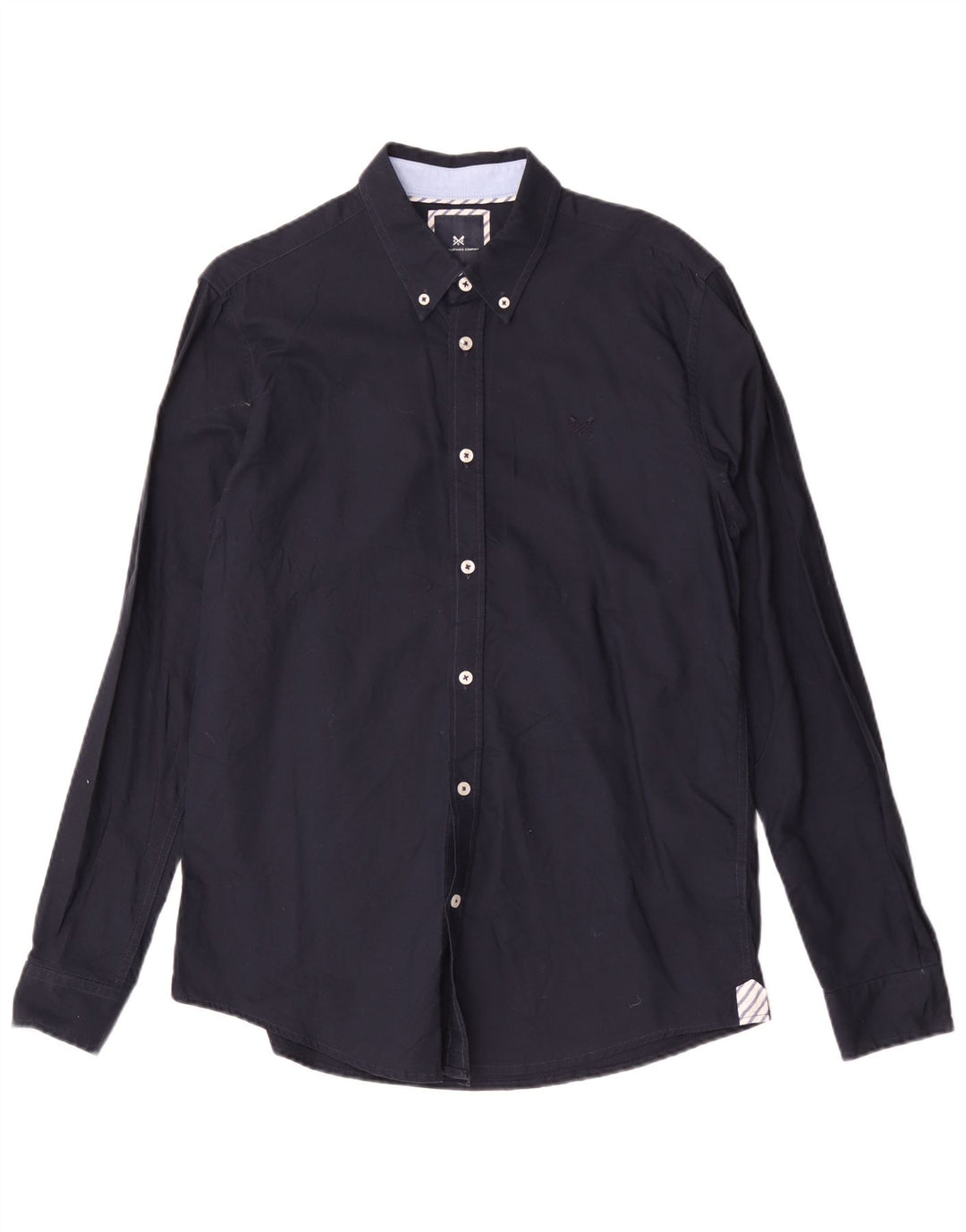 Crew Clothing Camicia slim fit da uomo in cotone blu navy medio